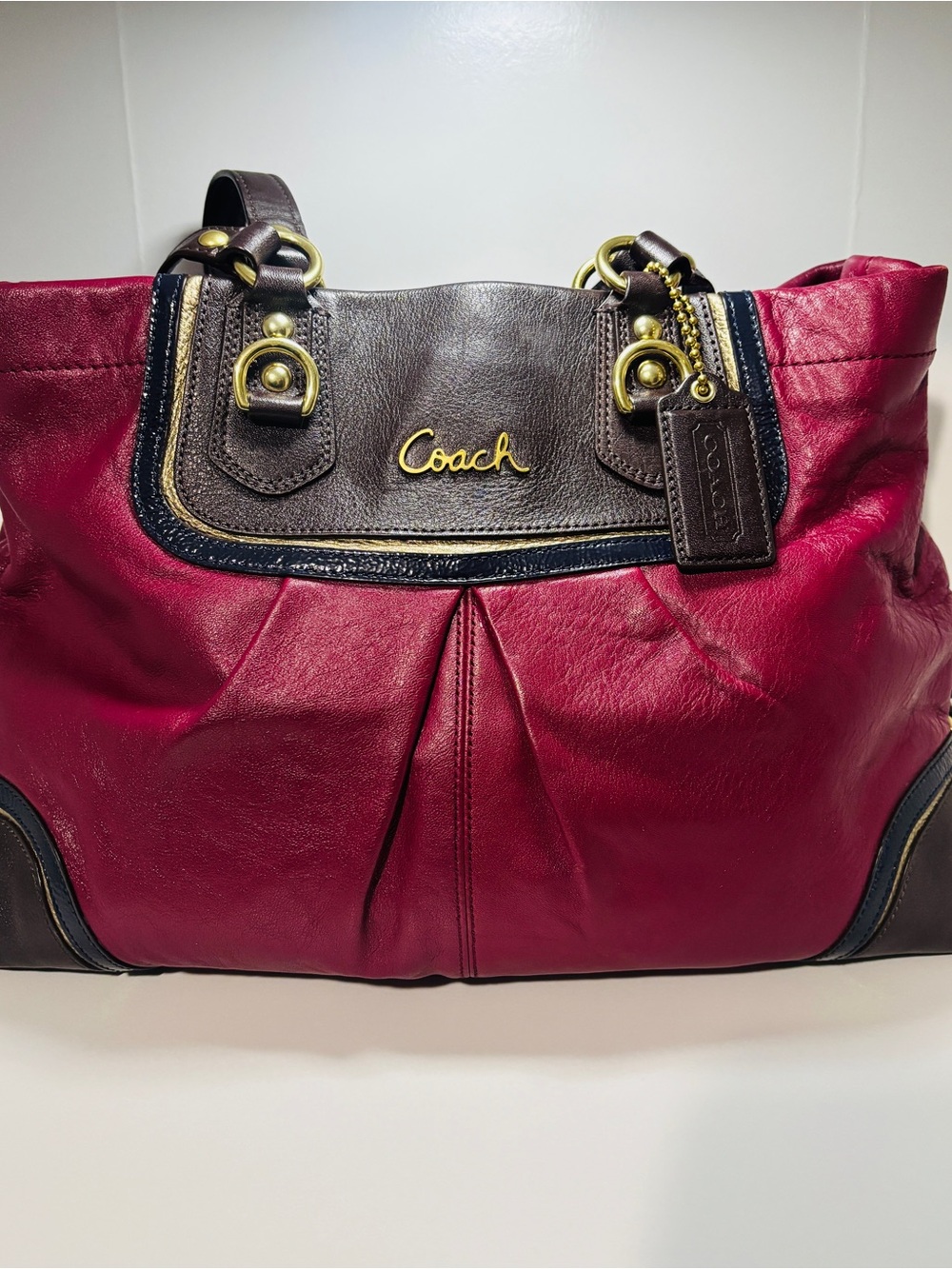 Coach Spectator Ashley Shoulder Tote with Gold Hardware